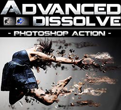 极品PS动作－溶解抽离(高级版)：Advanced Dissolve PS Action